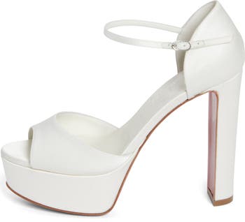 Sandaloo Silk Satin Platform Sandal