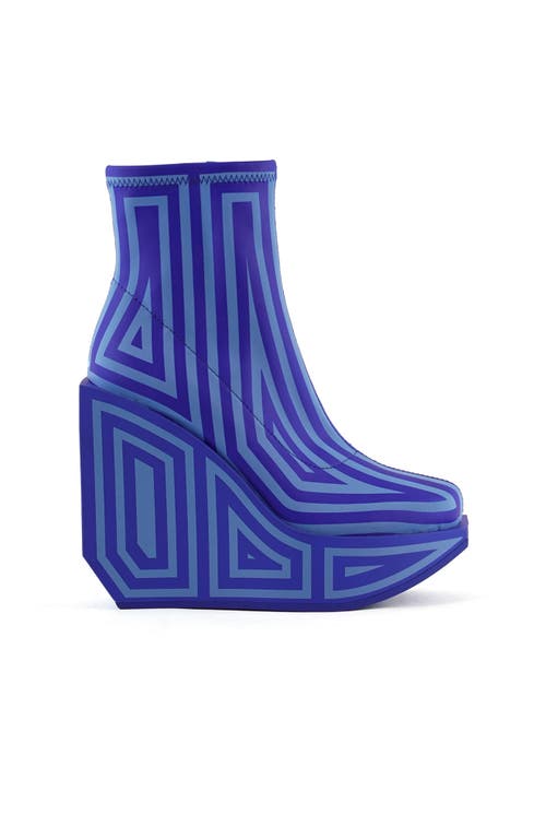 United Nude Wa Platform Bootie In Blue