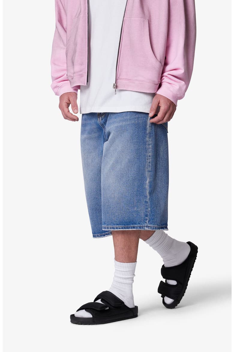 Ultra Baggy Denim Shorts, Alternate, color, MEDIUM BLUE