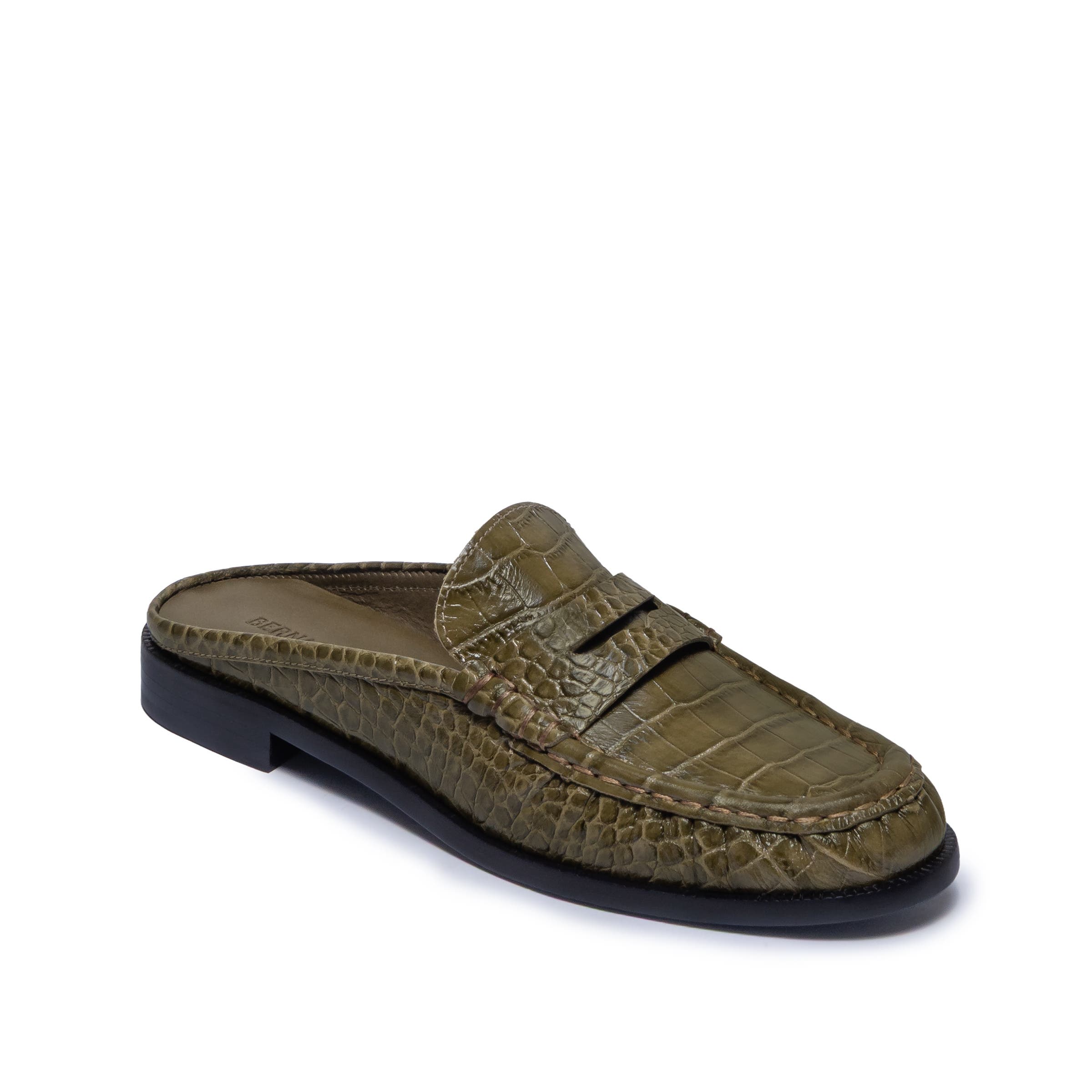 Tilda Mule Loafer Mule, Alternate, color, DARK OLIVE
