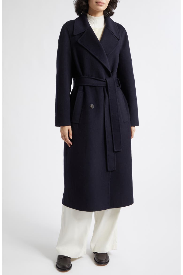 Rene Wool Blend Coat, Alternate, color, NAVY