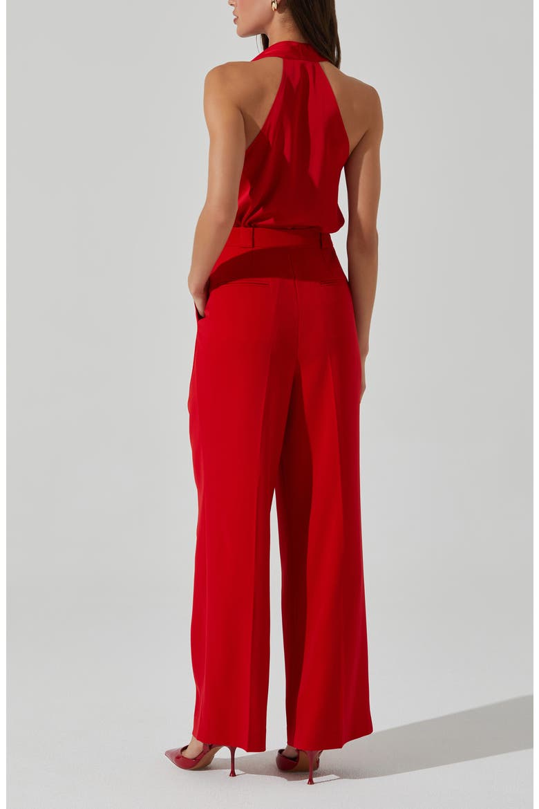 Bryony High Waist Wide Leg Pants, Alternate, color, RED