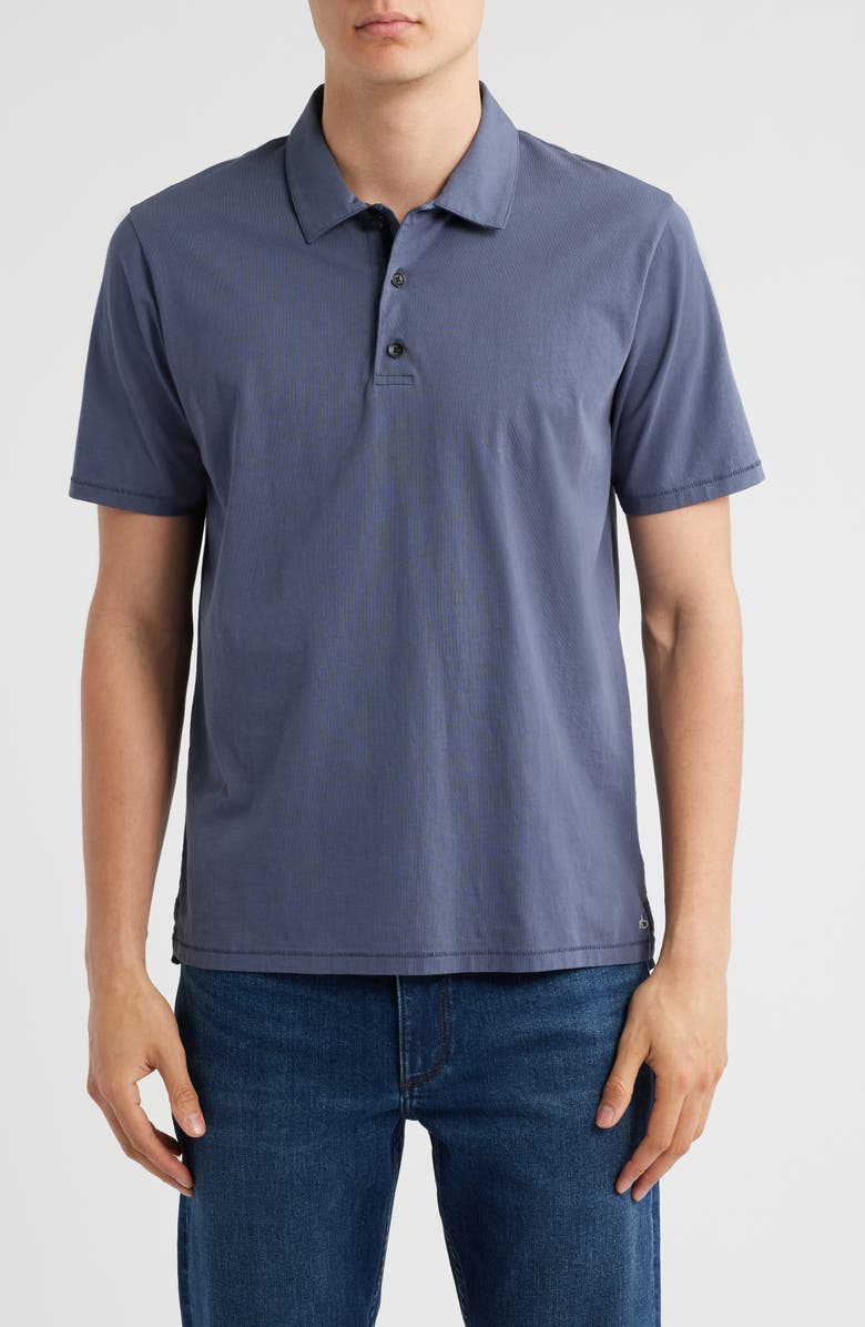 rag & bone Men's Principal Jersey Organic Cotton Polo, Main, color, Ombre