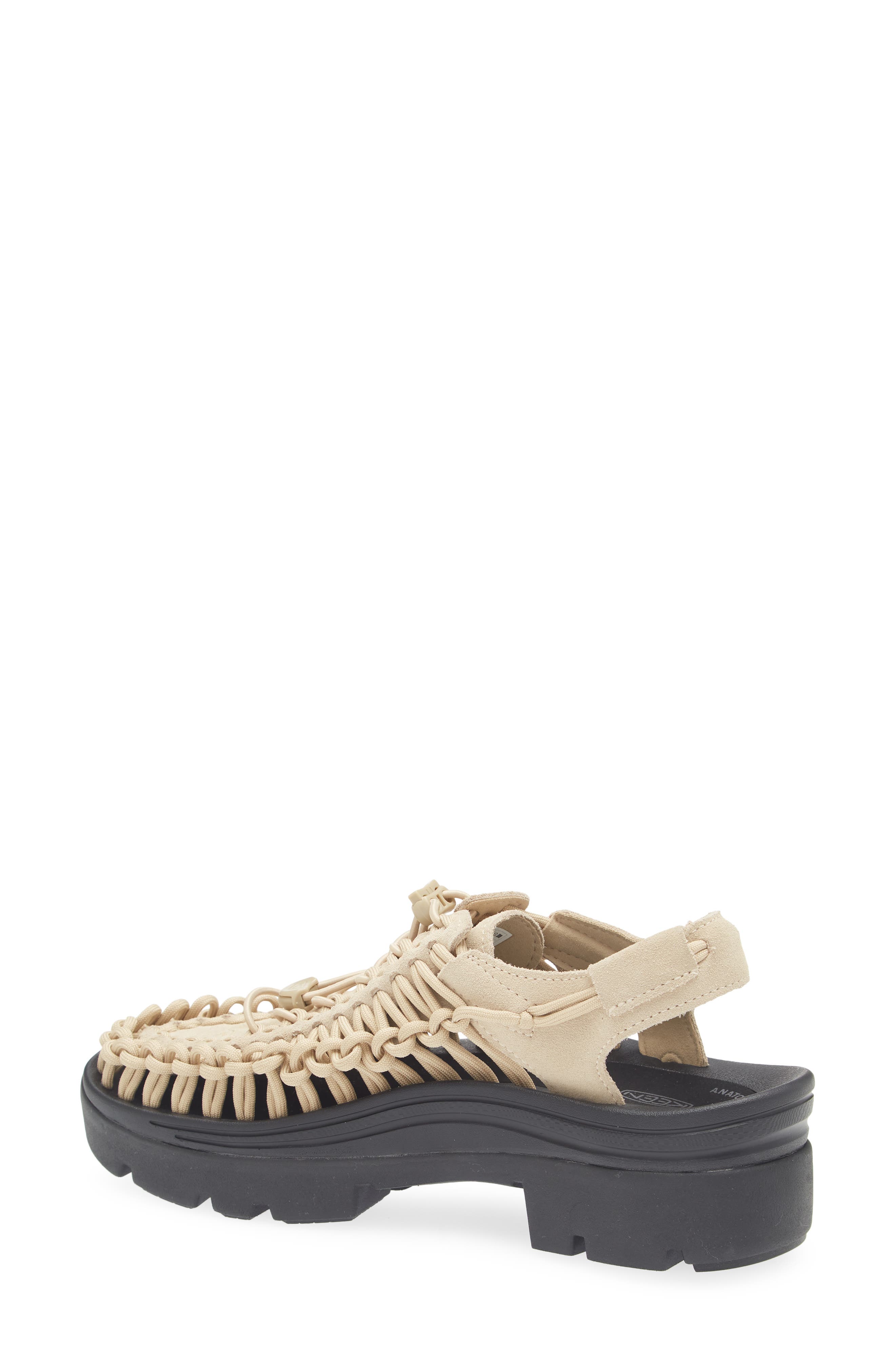 KEEN Uneek Platform Sandal, Alternate, color, Safari/ Black