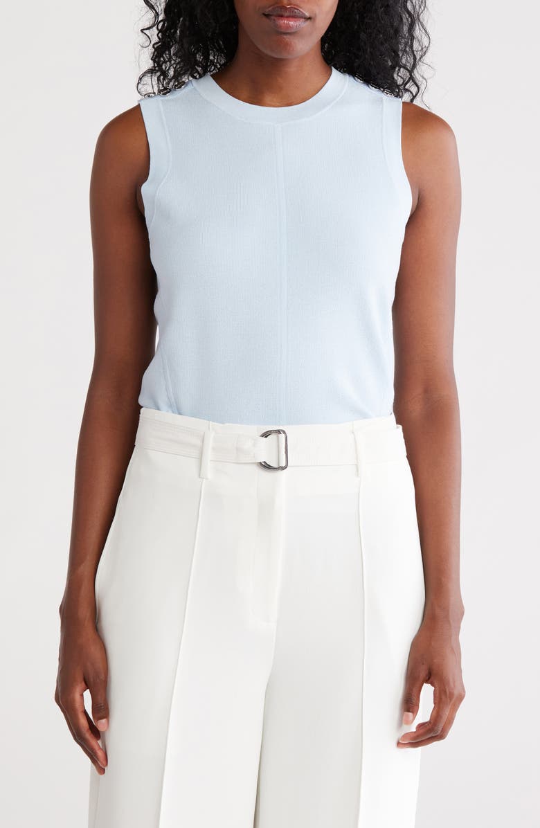 DKNY Shoulder Button Sleeveless Sweater, Main, color, 