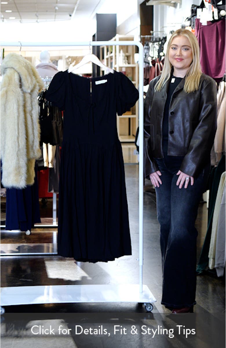 Tie Front Drop Waist Midi Dress, sales video thumbnail