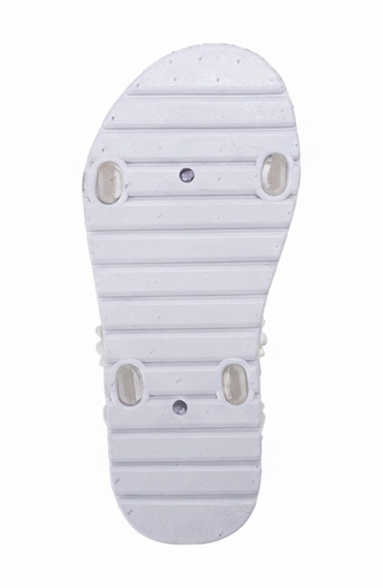 bebe Zella 3D Flower Sandal, Alternate, color, Clear