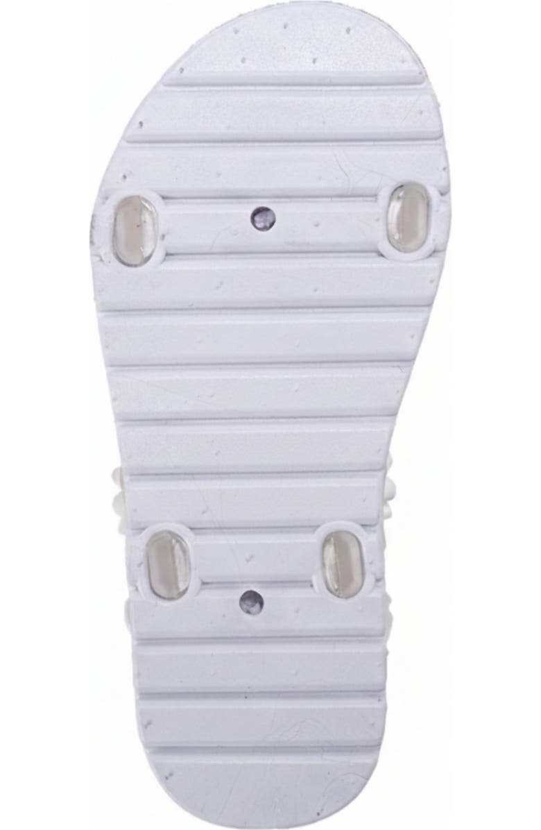 bebe Zella 3D Flower Sandal, Alternate, color, Clear