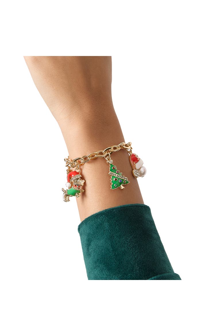 Christmas Charm Bracelet, 7.5", Alternate, color, Multi