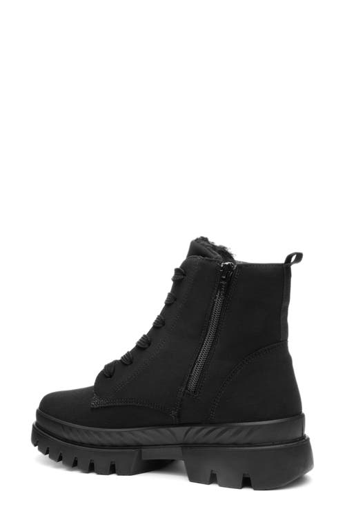 Ara Montivale Waterproof Lace-up Boot In Black