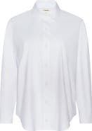 L'AGENCE Rylie Relaxed Fit Organic Cotton Blend Button-Up Shirt