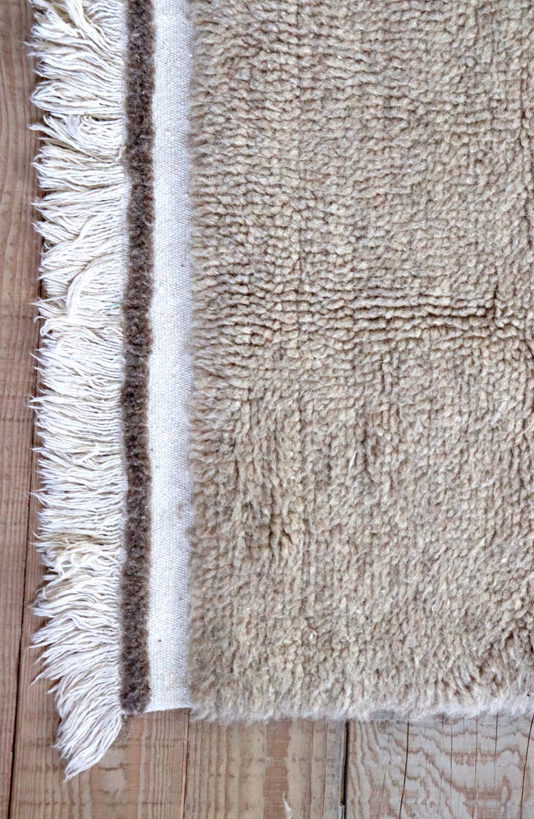 Lorena Canals Steppe Woolable Washable Wool Rug, Alternate, color, Sheep Beige