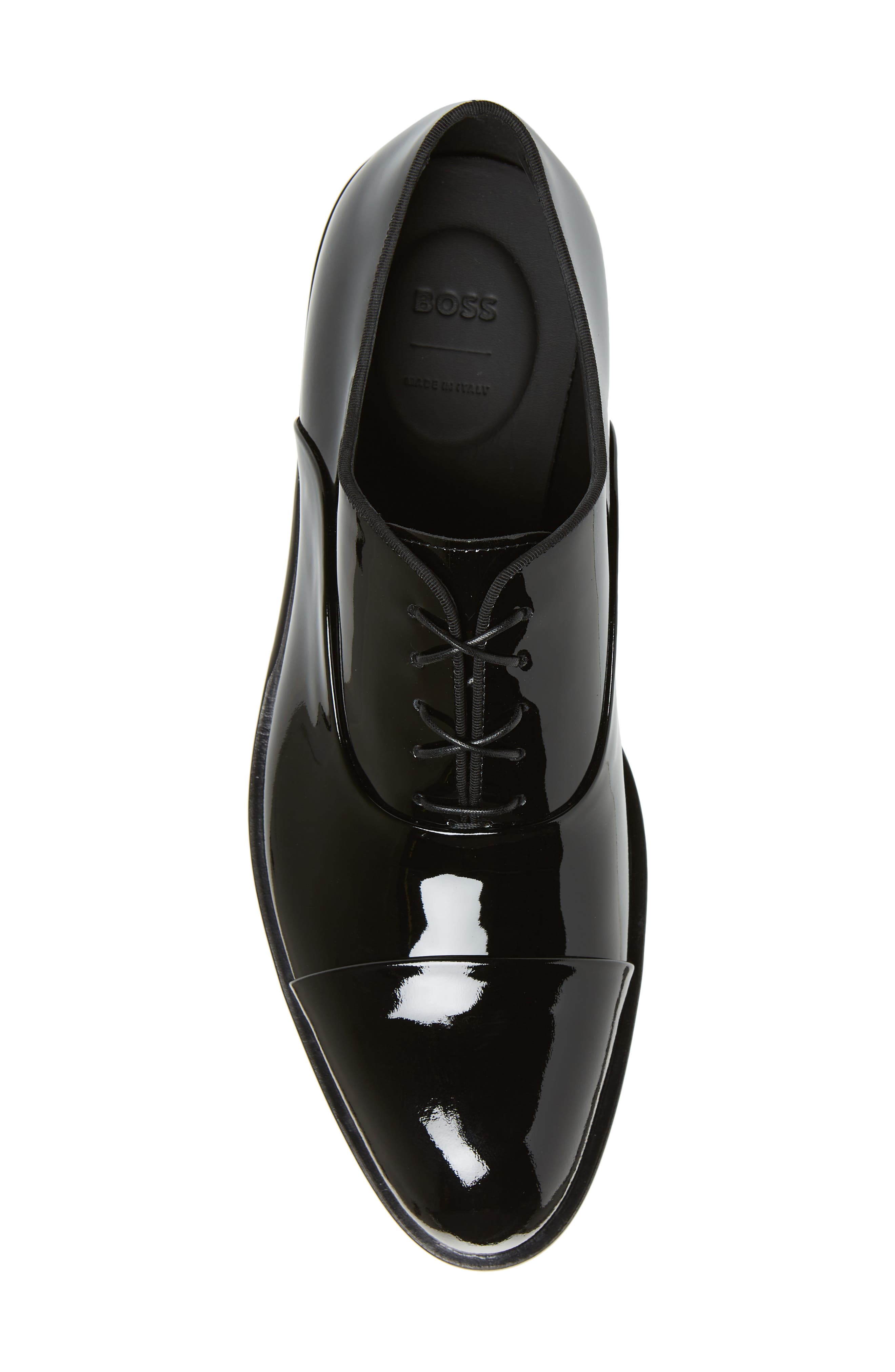 BOSS Bruce Cap Toe Oxford, Alternate, color, Blk