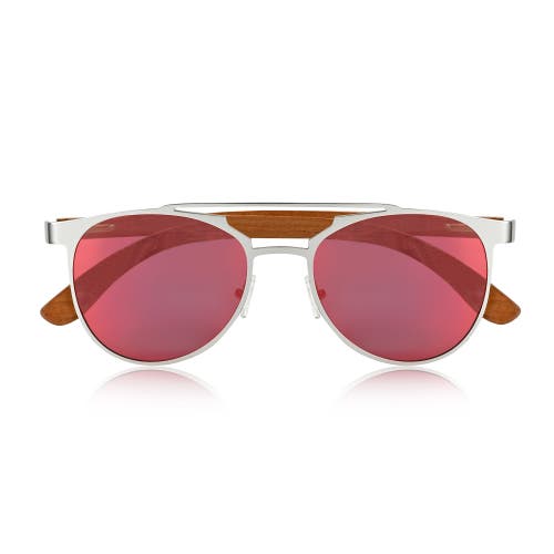 Earth Wood Positano Polarized Sunglasses In Orange