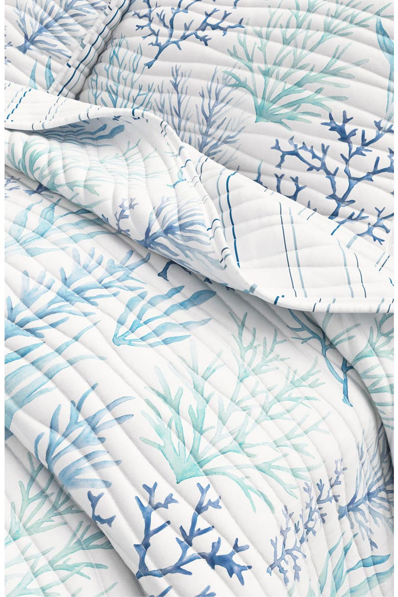 Navy Nautical Quilt Set, Alternate, color, WATERCOLOR CORAL
