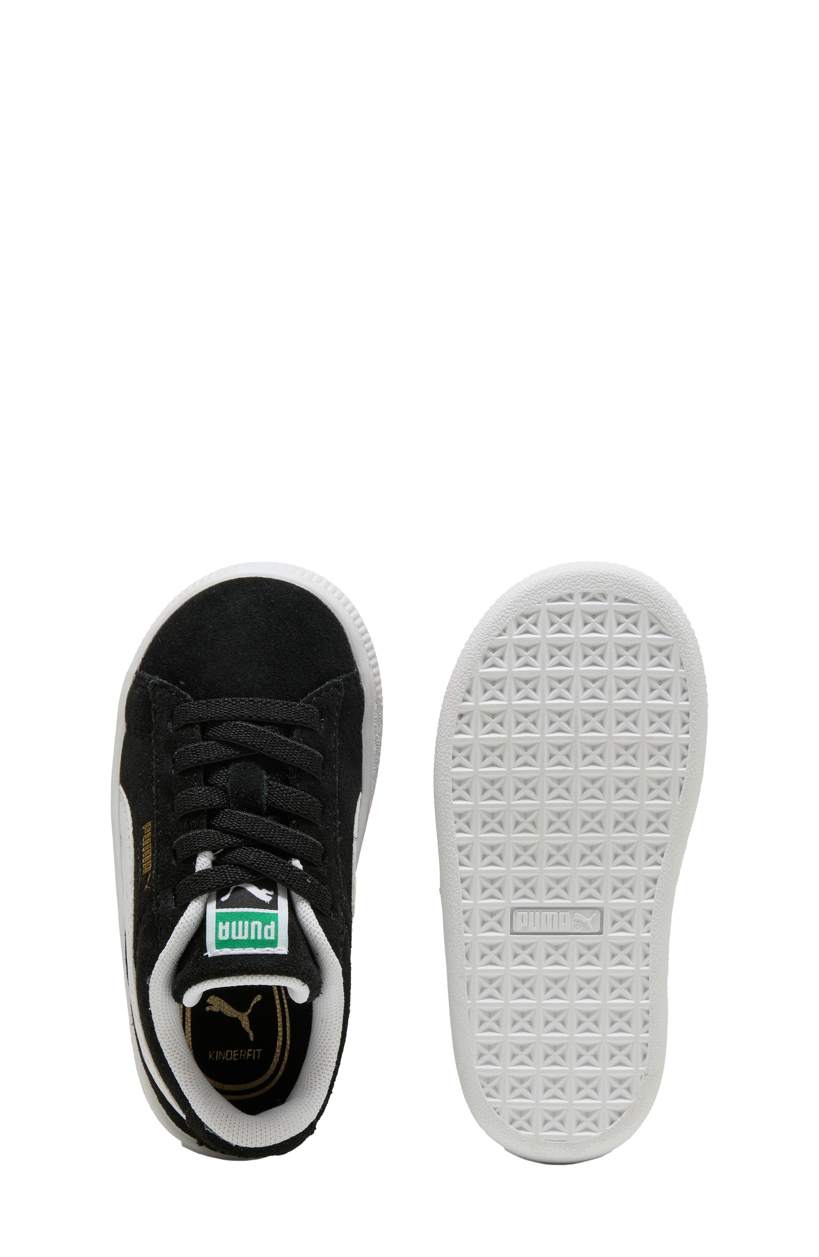 Kids' Suede Classic Sneaker, Alternate, color, PUMA BLACK/ PUMA WHITE