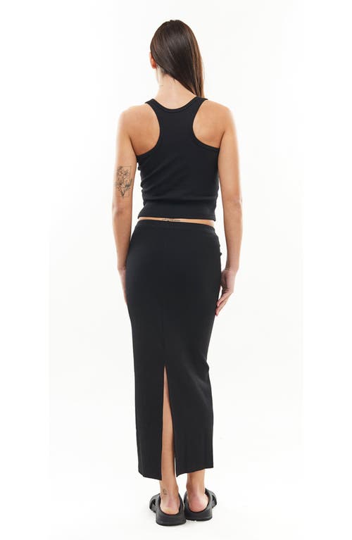 Mother Of All Ariel Rib Top In Black