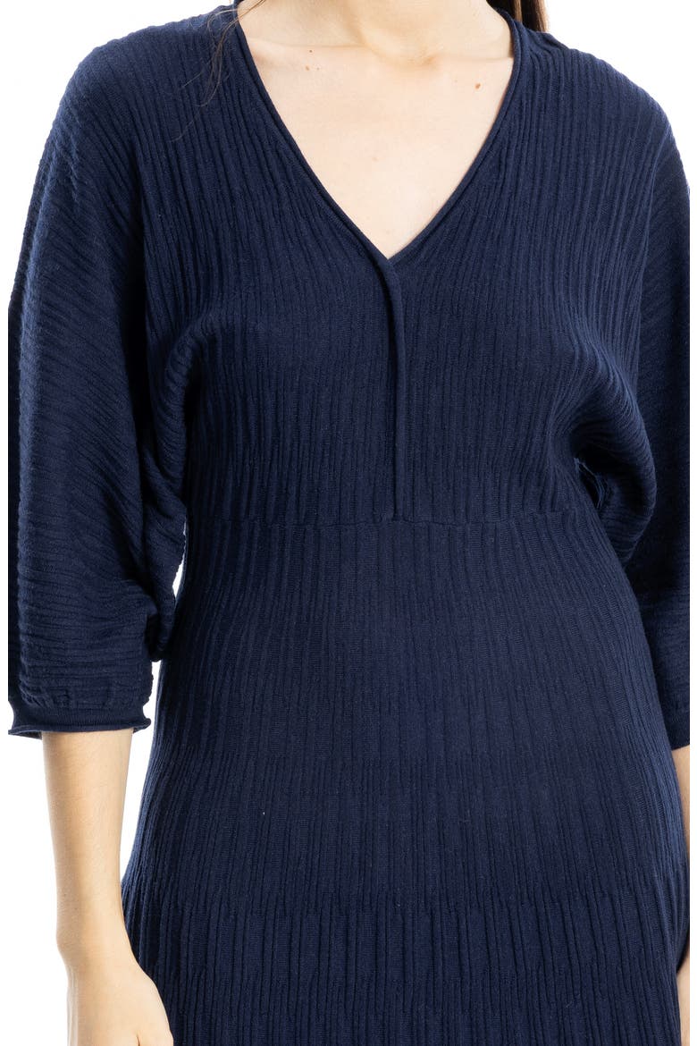 Balloon Sleeve Midi Sweater Dress, Alternate, color, SAPPHIRE BLUE
