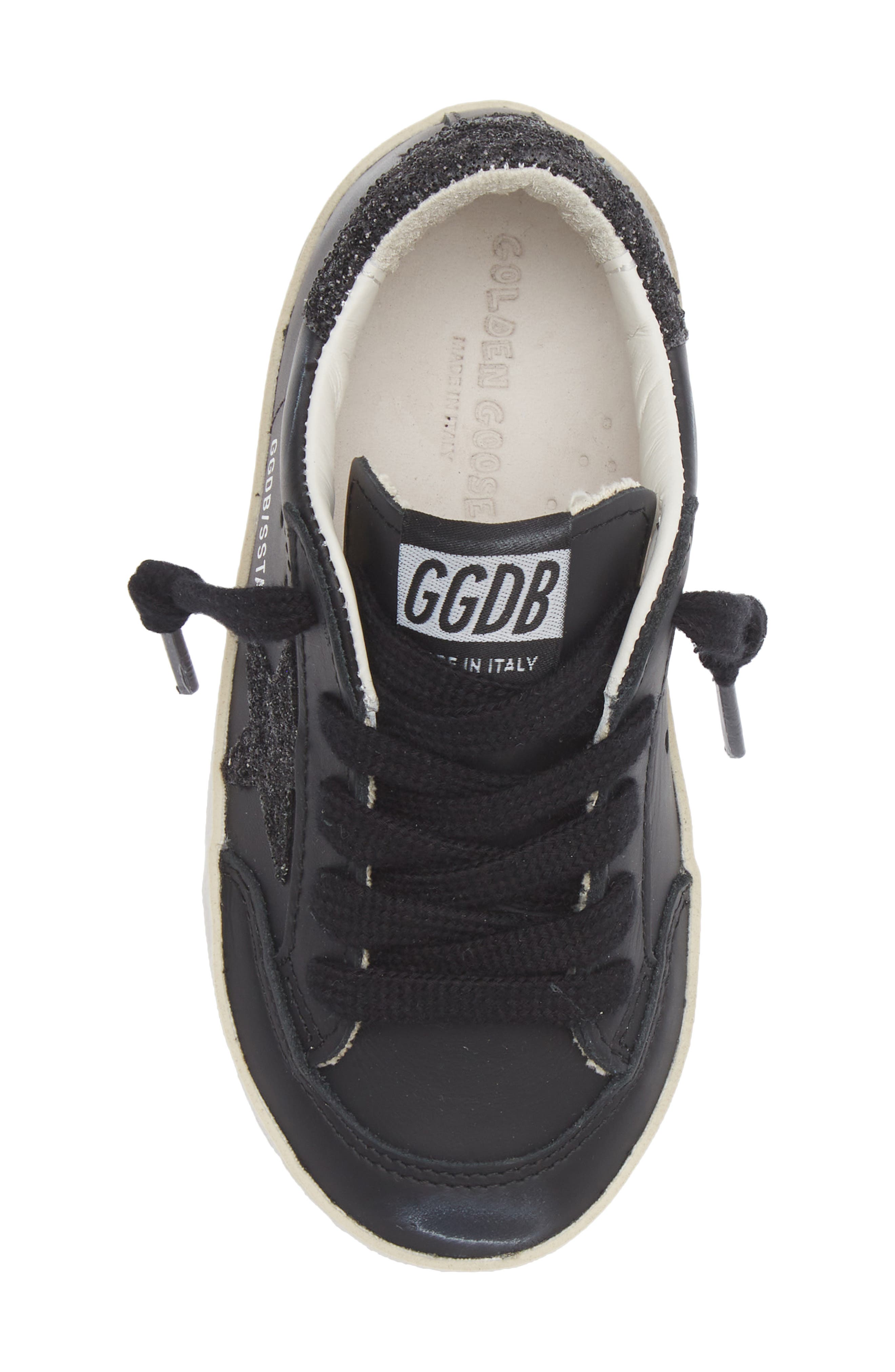 Kids' Super-Star Sneaker, Alternate, color, BLACK
