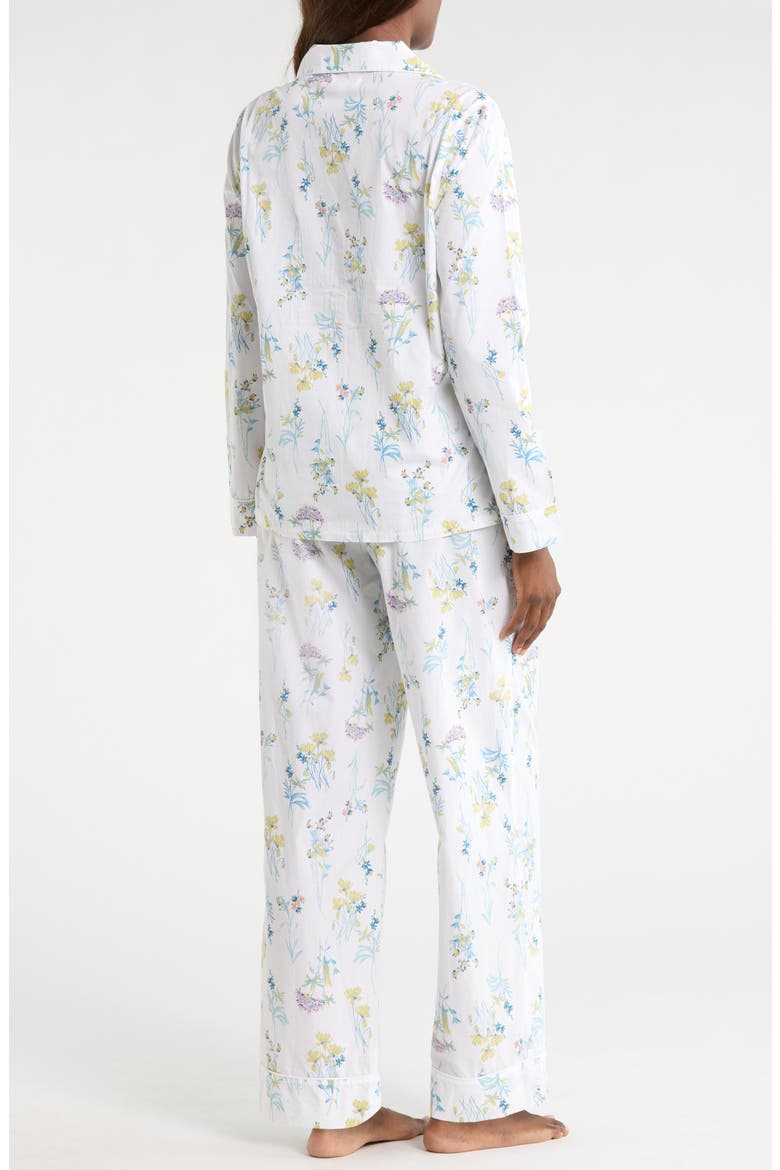 Classic Cotton Pajamas, Alternate, color, IVORY- BLUE BOTANICAL STEMS