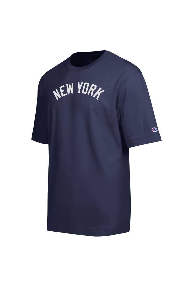 Men's Champion Navy New York Yankees All Star Chenille Wordmark T-Shirt, Alternate, color, Navy