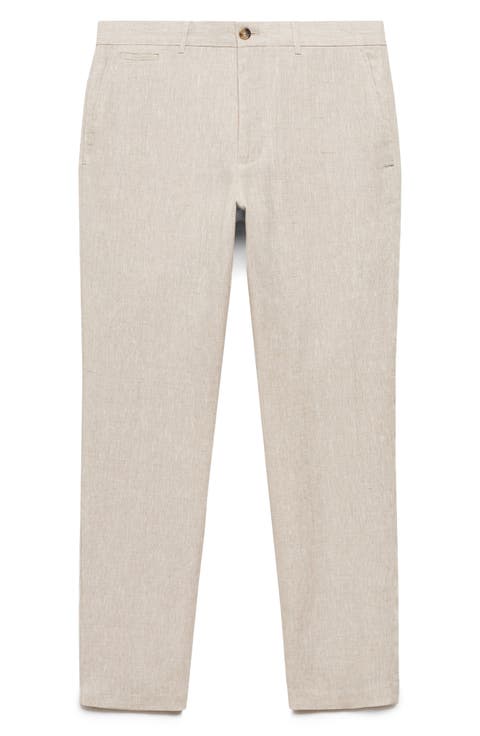 Slim Fit Linen Pants