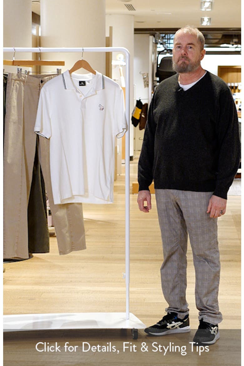 Regular Fit Tipped Cotton Piqué Polo video