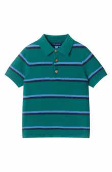 Kids' Striped Knit Polo