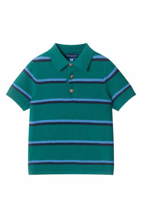 Kids' Striped Knit Polo