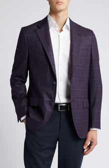 Peter Millar Hyperlight Soft Plaid Wool Sport Coat