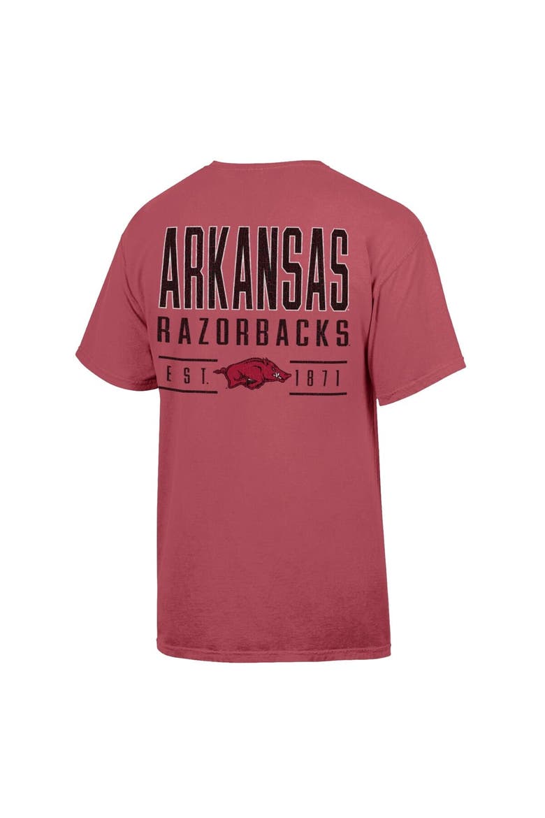 Men's ComfortWash  Cardinal Arkansas Razorbacks Big Name T-Shirt, Alternate, color, Cardinal