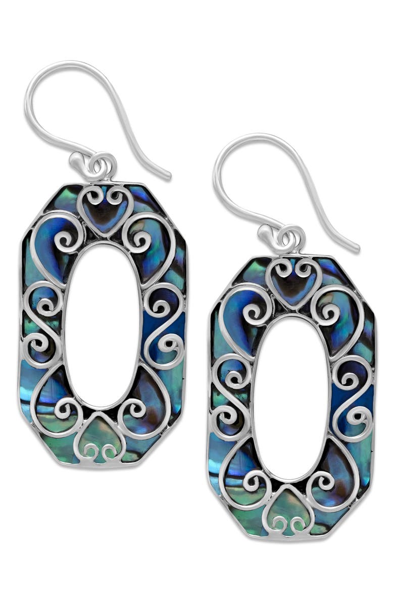 SAMUEL B. Coral Drop Earrings, Main, color, Blue/ Green