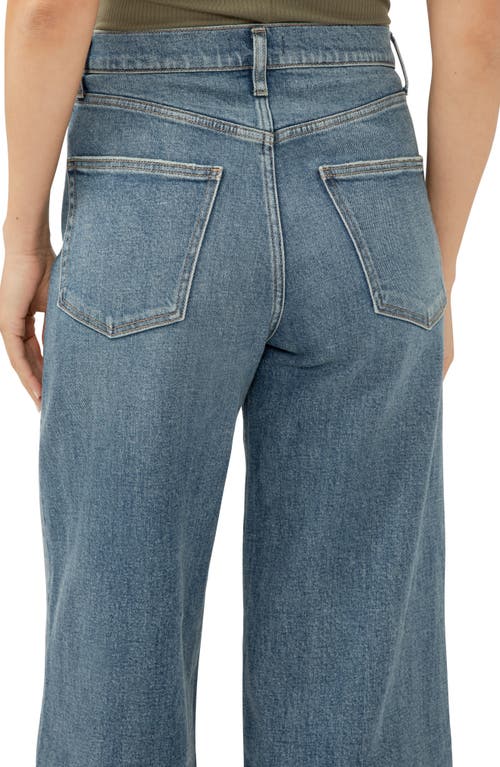 Shop Silver Jeans Co. Be Easy Crop Wide Leg Jeans In Indigo