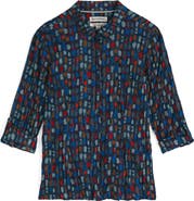 Seasalt Cornwall Larissa Printed Organic Cotton Button-Up Shirt