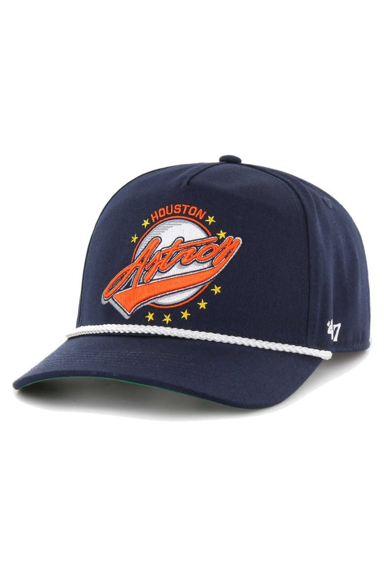 Men's '47 Navy Houston Astros Wax Pack Collection Premier Hitch Adjustable Hat, Main, color, Navy