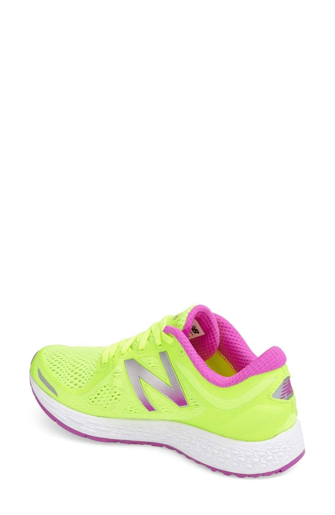 'Zante v2 - Fresh Foam' Running Shoe, Alternate, color, GREEN/ PINK