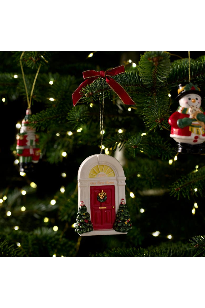 Christmas Tree First Home Door Ornament Dated 2026, Alternate, color, Multi