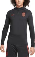 Nike Men's Nike Black USWNT 2023 Strike Drill Performance Raglan Quarter-Zip Long Sleeve Top