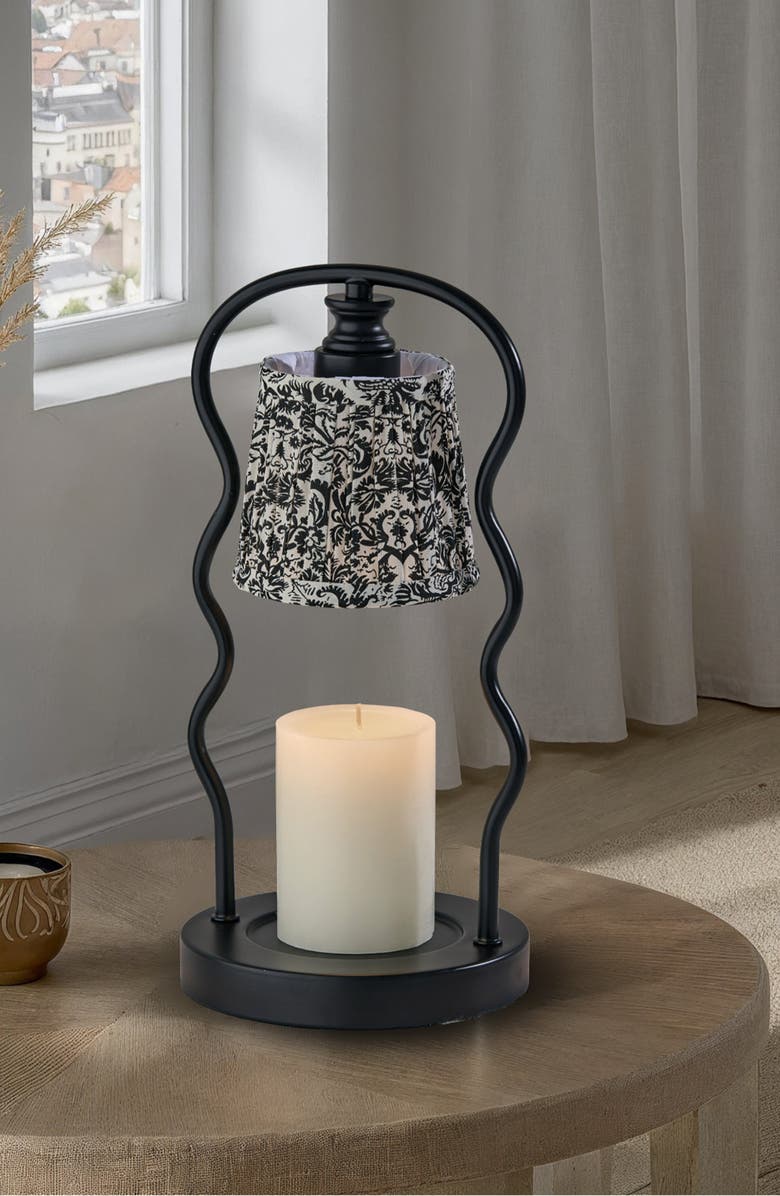 ADESSO LIGHTING Twirl Candle Warmer Lamp, Alternate, color, Black