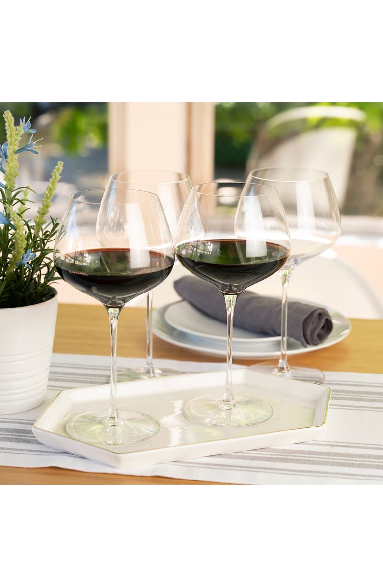 SPIEGELAU Willsberger Burgundy Wine Glass Set of 4, Alternate, color, Clear