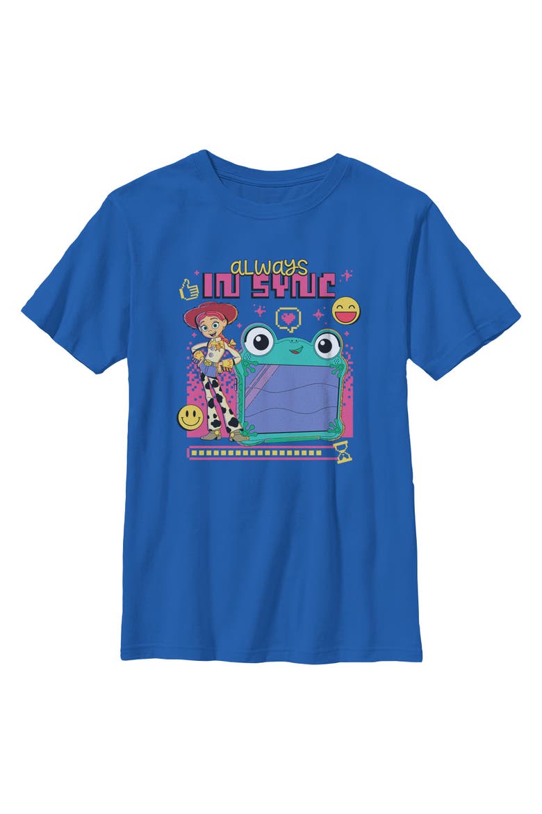 Boy's Toy Story 5 Always In Sync Lily And Jessie  Graphic T-Shirt, Main, color, Royal Blue