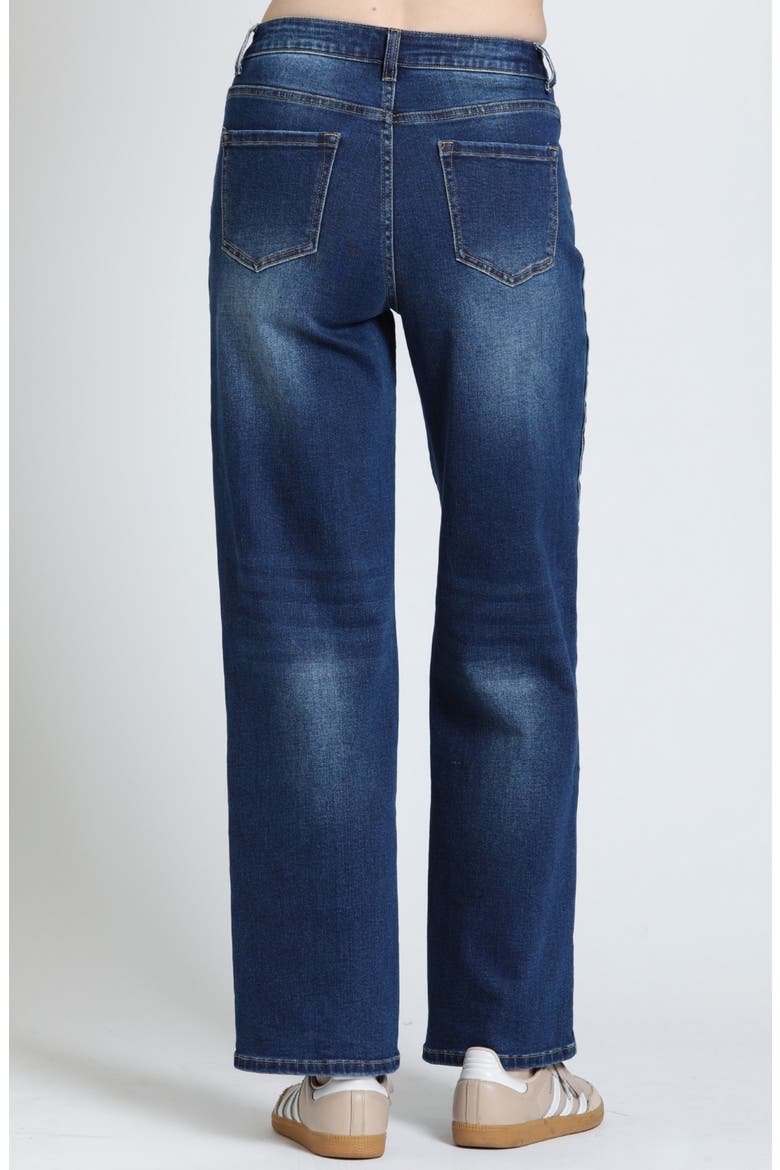 Side Line Mid Rise Bootcut Jeans, Alternate, color, MIDNIGHT INDIGO