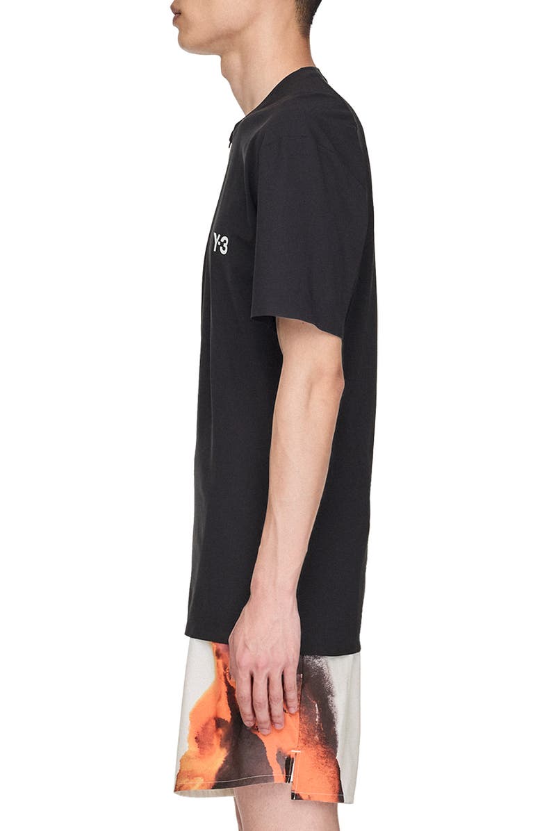 adidas 3-Stripes FreeLift Quarter Zip T-Shirt, Alternate, color, Black