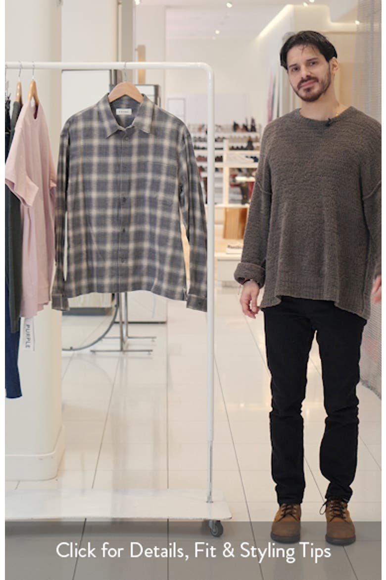 Straight Hem Plaid Button-Up Shirt video