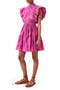 Finn Ruffle Cap Sleeve Faux Wrap Dress