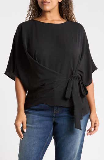 Side Tie Short Sleeve Top