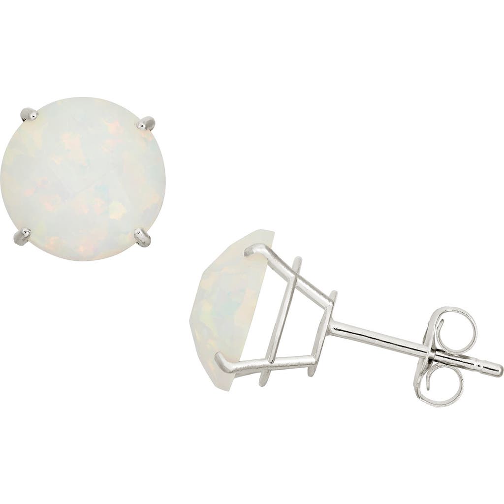 Fzn 10k Gold Solitaire Stud Earrings In Metallic