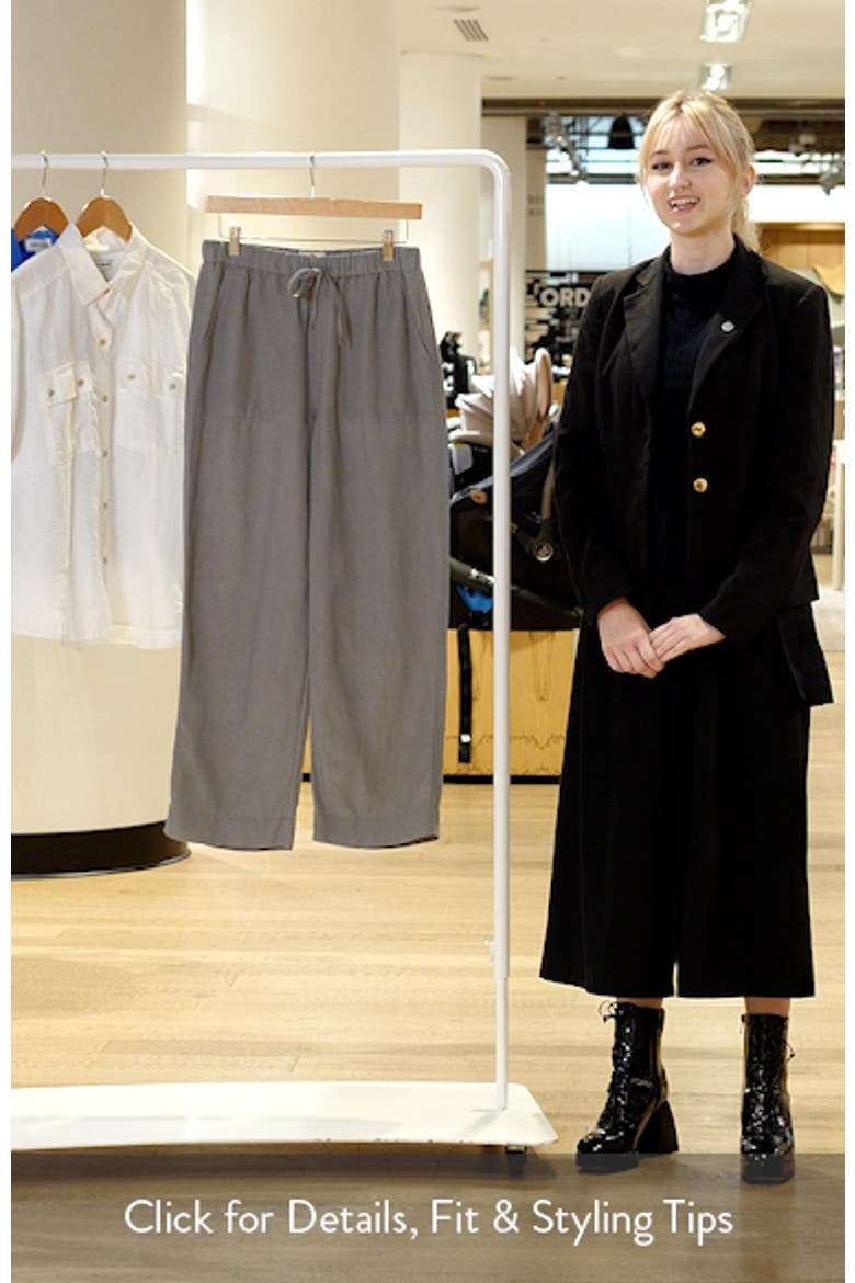 Linen Blend Straight Leg Pants video