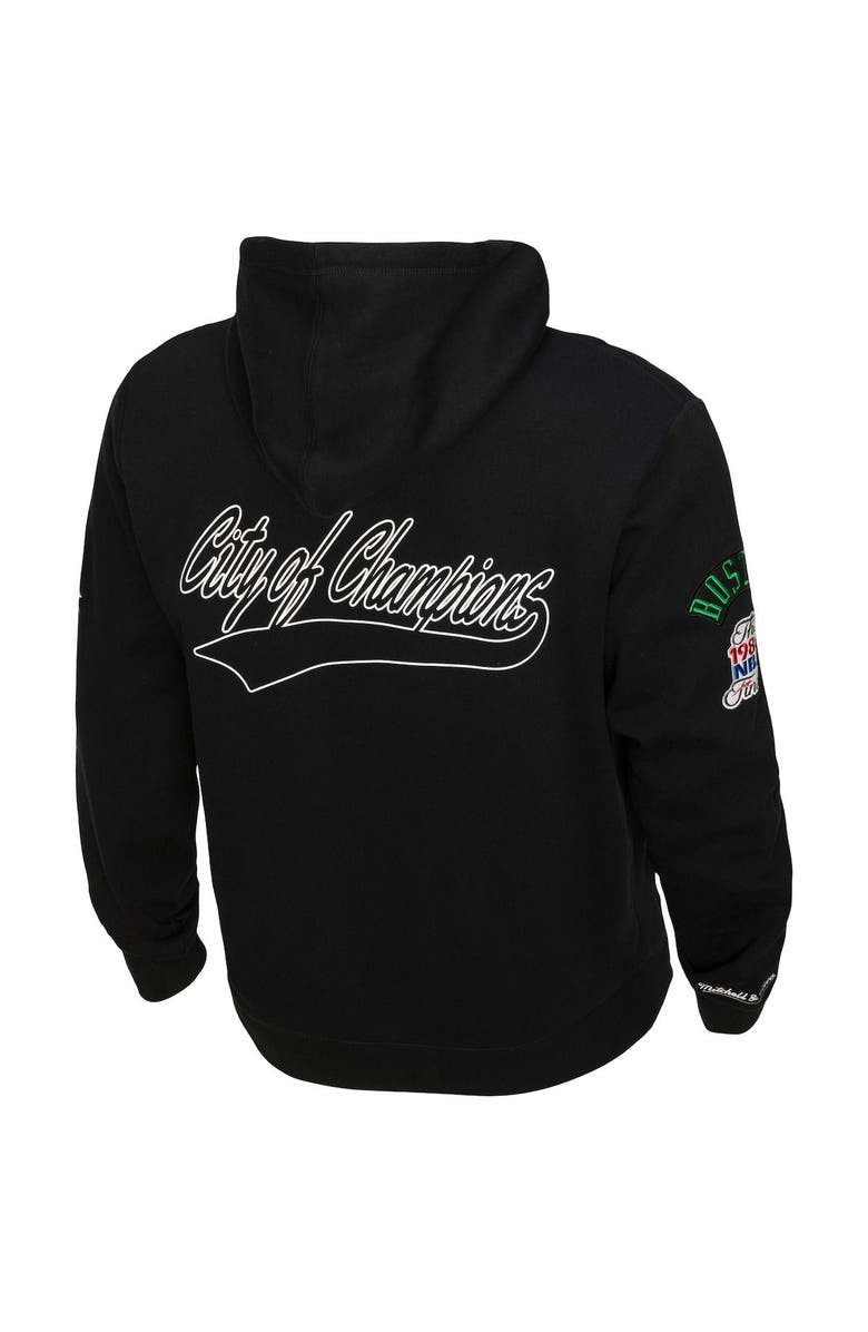 Mitchell & Ness Men's Mitchell & Ness Black Boston Celtics Hardwood Classics Champs City Pullover Hoodie, Alternate, color, 