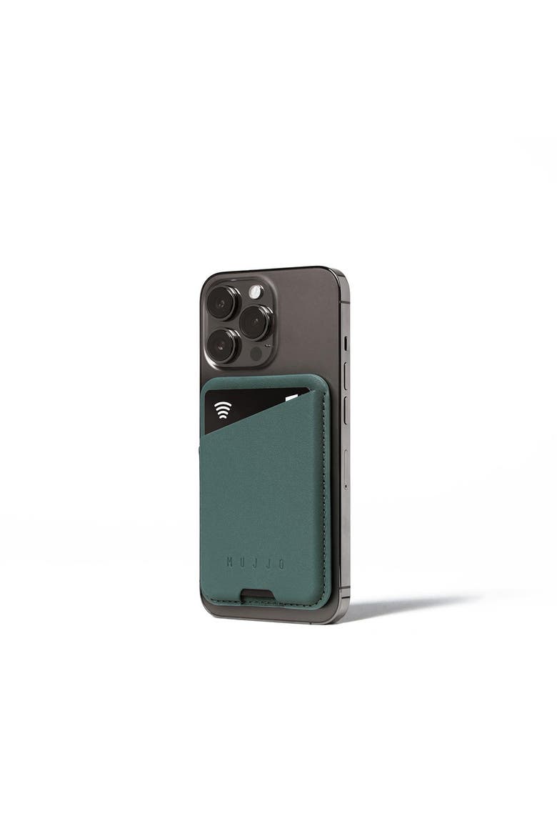 Full Leather MagSafe Wallet for iPhone, Alternate, color, Livid Green